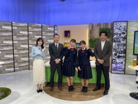 三重テレビに生徒が生出演しました（本校グローバル教育の取り組み）